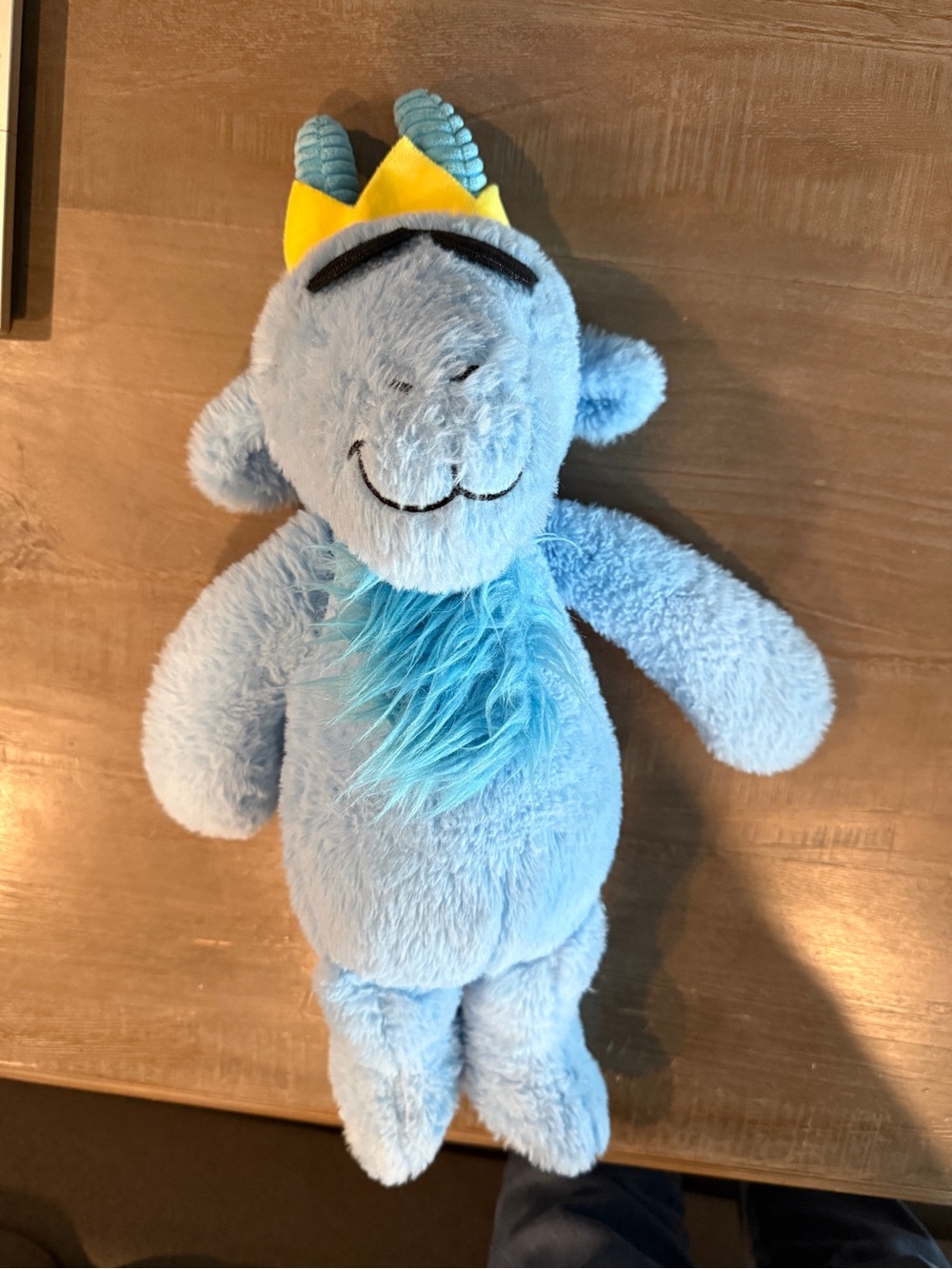 Plush Blue Crowned GOAT Stuffed Animal